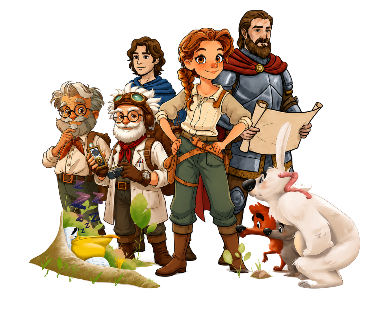 Une famille d'explorateurs Questor